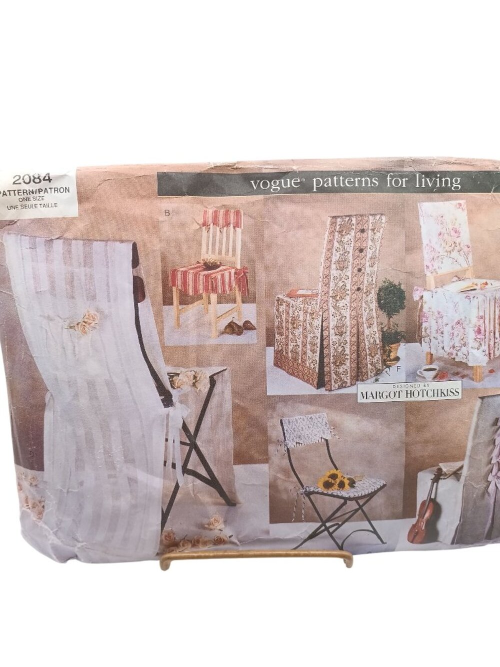 Vogue 2084 Vintage UNCUT Sewing Pattern Chair Covers by Margot Hotchkiss 1998